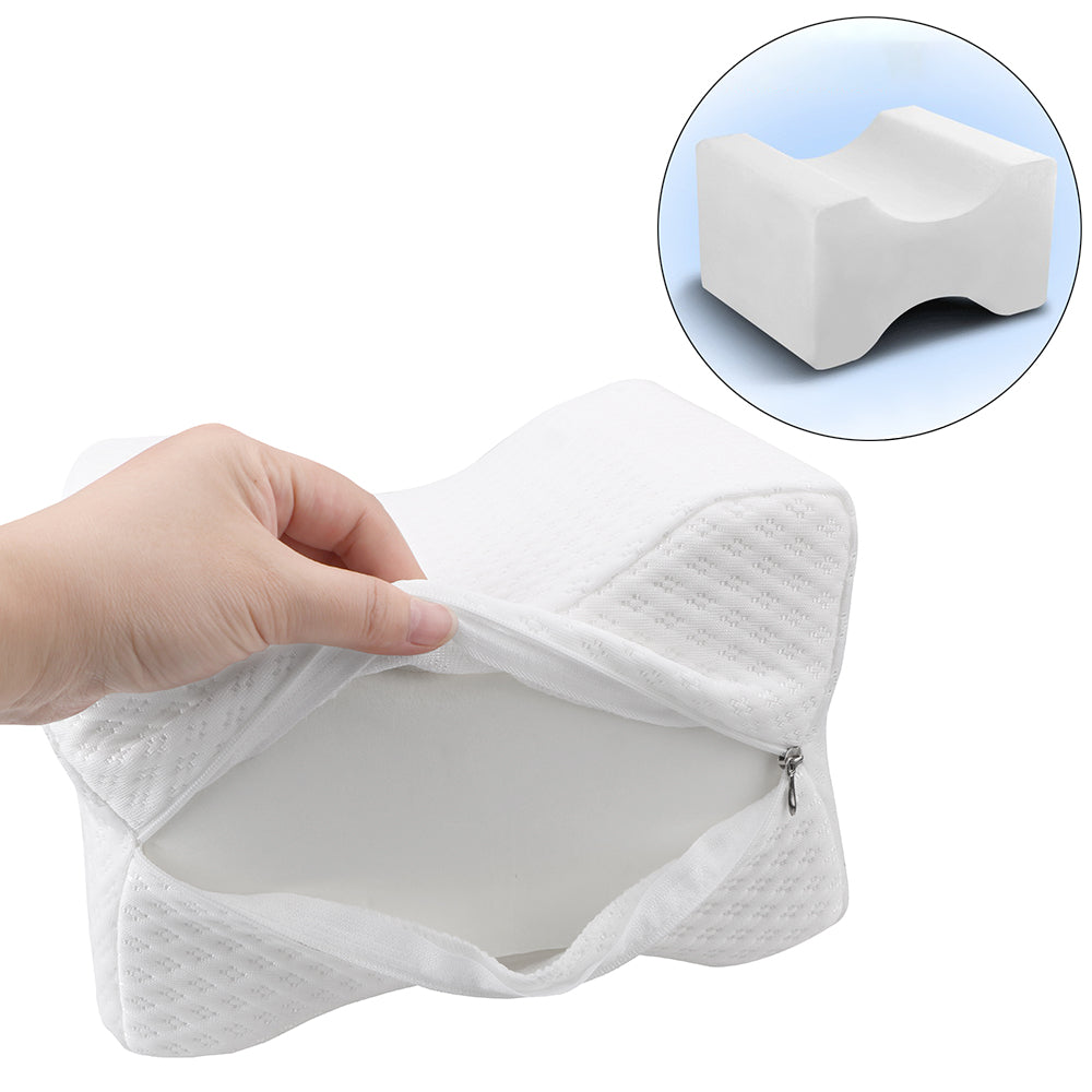 Memory Foam Knee Pillow for Side Sleepers & Sciatica Relief
