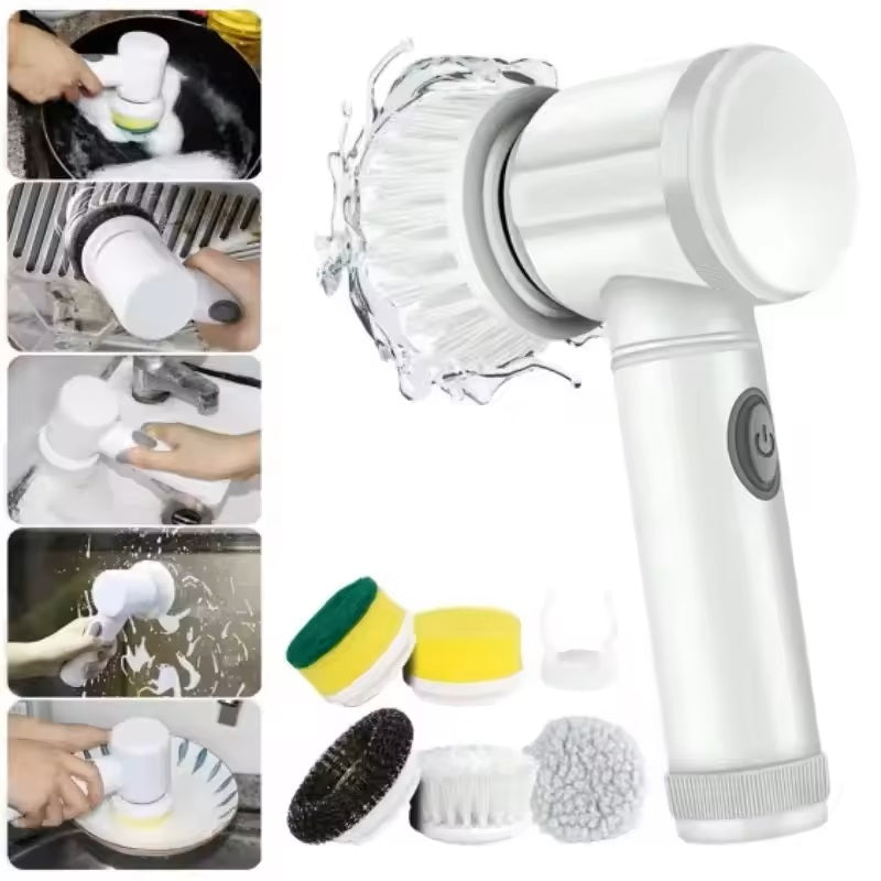 Electric Spin Scrubber for Powerful Deep Cleaning 5-in-1