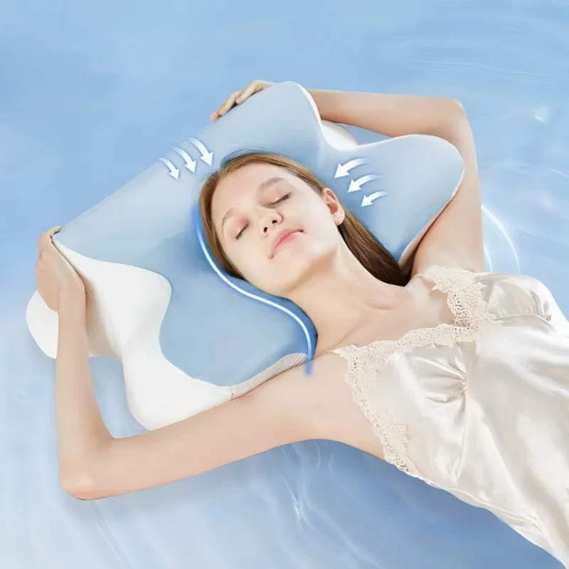 Memory Foam Cervical Pillow: Large Orthopedic Sleep Aid