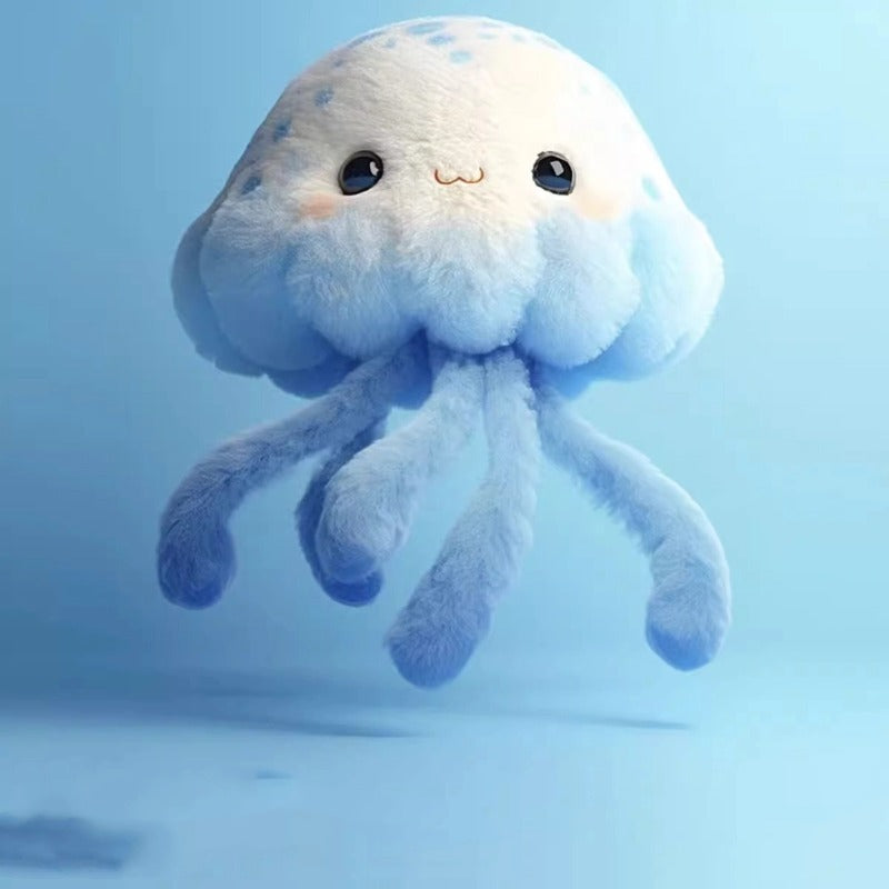 Jellyfish Plush Keychain - Cute Oceanarium Animal Toy