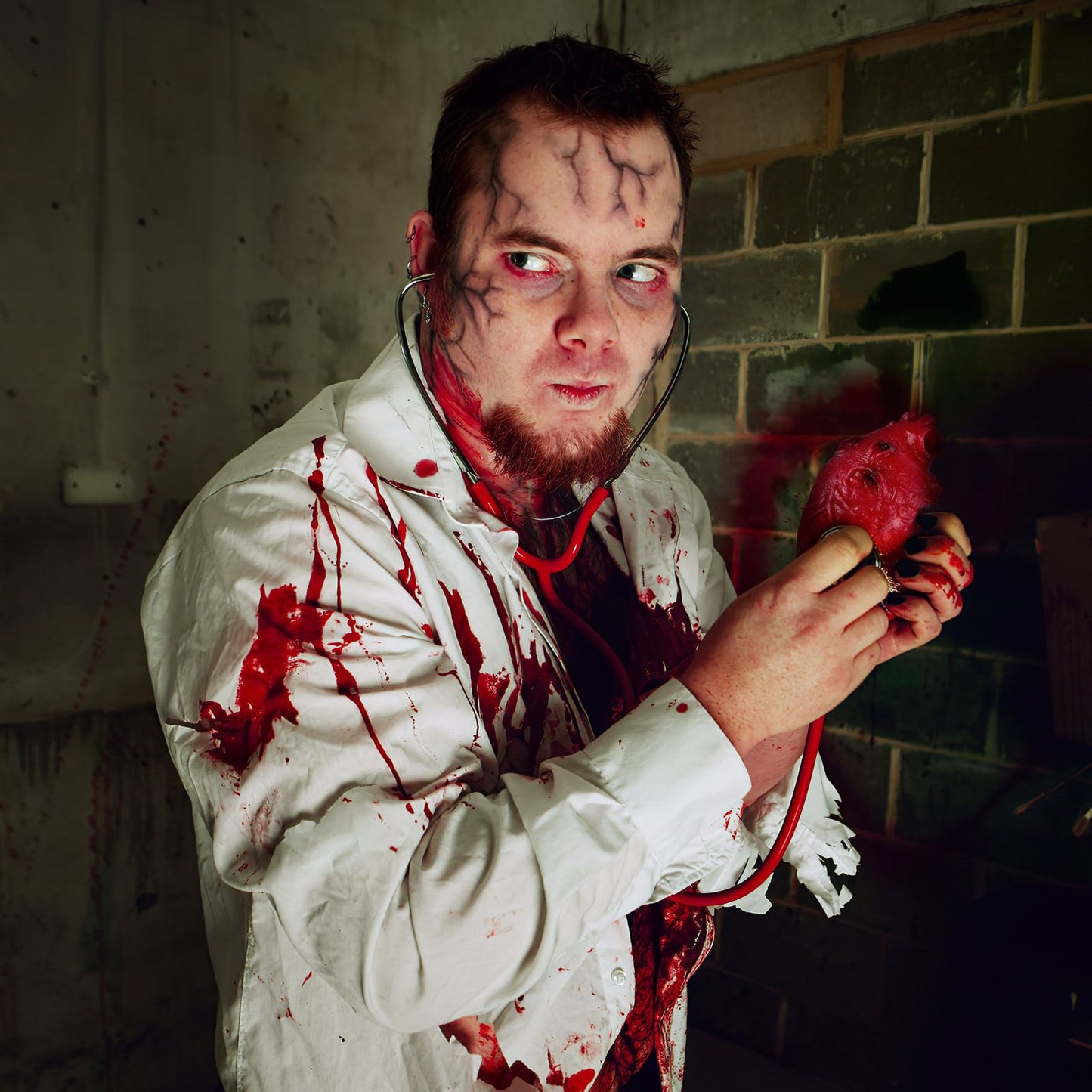 Realistic Halloween Blood Heart - Creepy Party Prop 2025