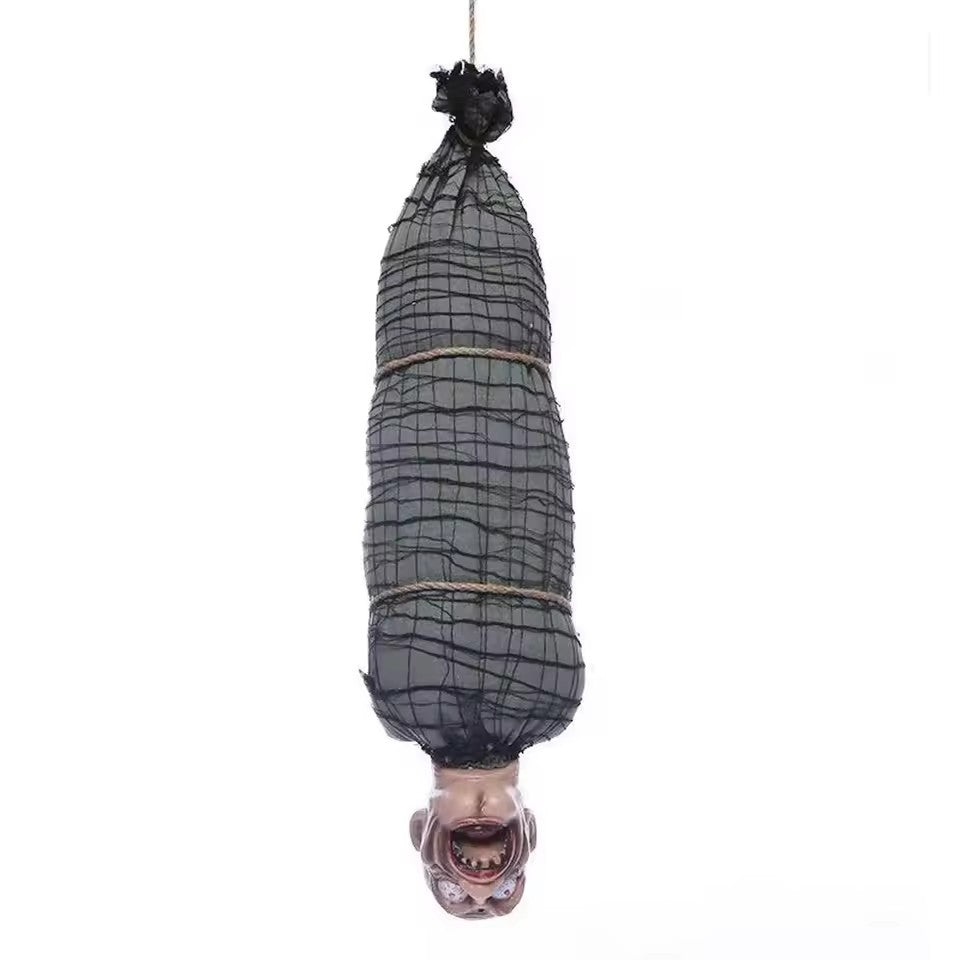 Scary Halloween Corpse: LED Eyes, Shakes & Talks