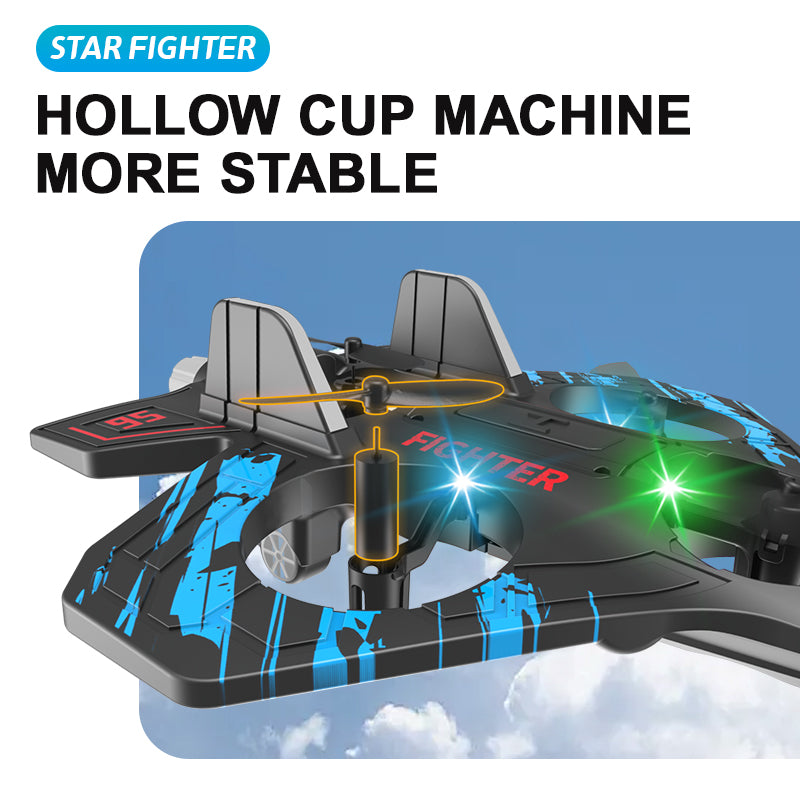 2.4G RC Fighter Foam Glider with LED Lights & Stunt Mode