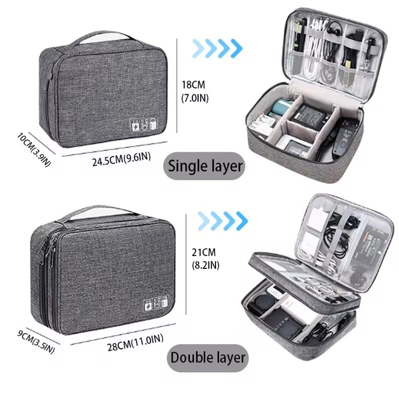 Waterproof Travel Cable Bag: Portable Electronics Organizer