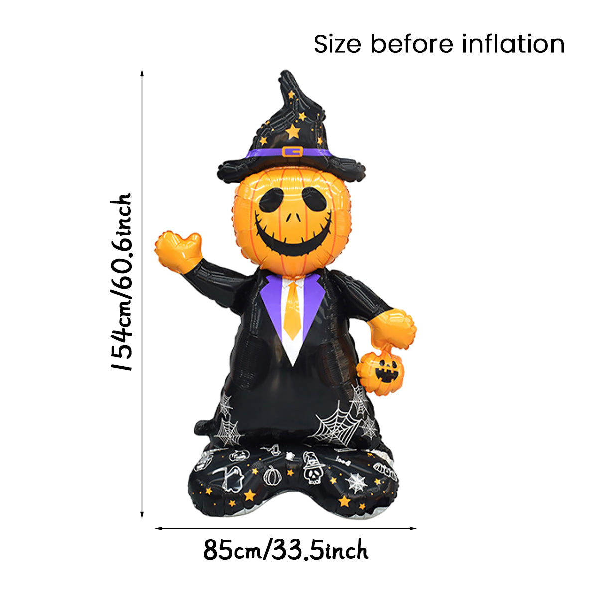 Halloween Pumpkin Man Balloon - Perfect Haunted House Decor