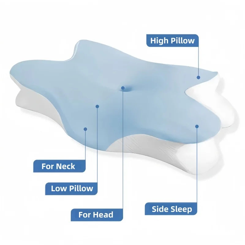 Memory Foam Cervical Pillow: Large Orthopedic Sleep Aid