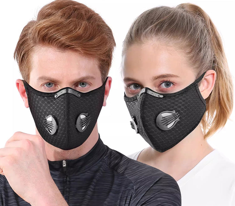 Cycling Mask with Filter - Reusable & Washable Dust Protection