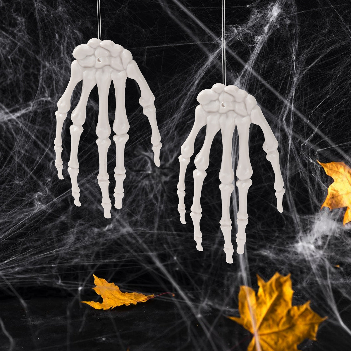 Halloween Glowing Skeleton Hand Decor - Spooky Home Accent