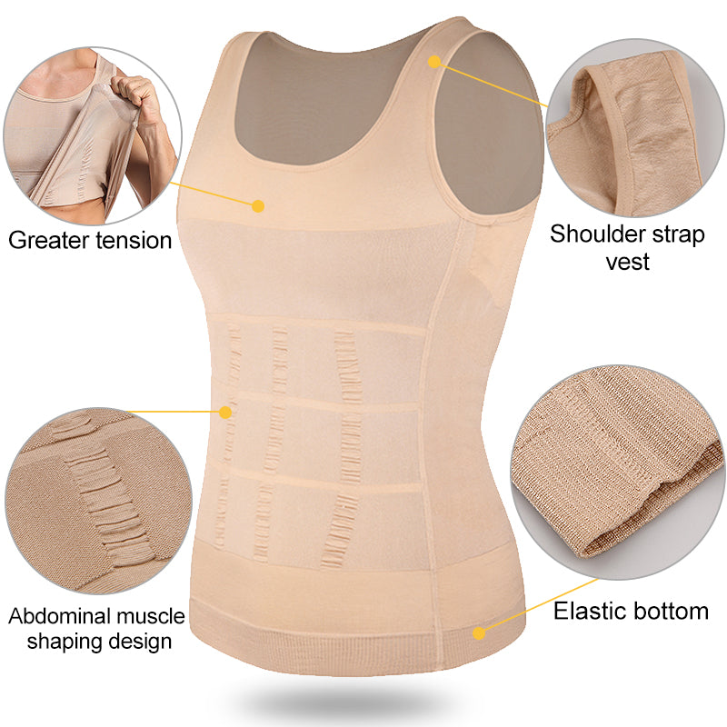 Men's Slimming Compression Vest - Tummy Control Shapewear