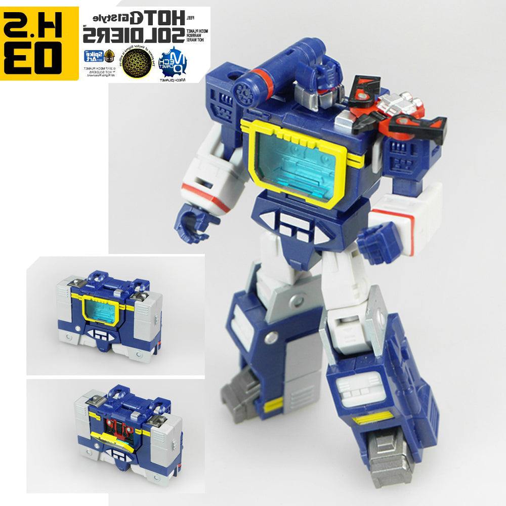 Mini Soundwave & Laserbeak Transformer Action Figure Toy