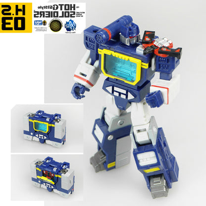 Mini Soundwave & Laserbeak Transformer Action Figure Toy