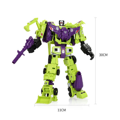HZX 6In1 Devastator Anime Robot - Transforming Action Figure Bots