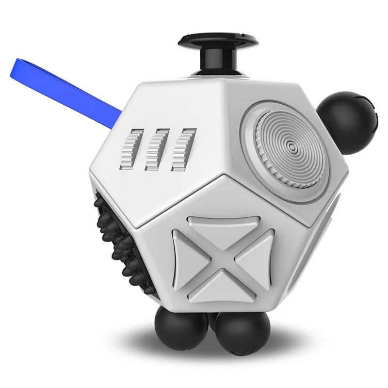 12-Sided Fidget Cube - Anxiety Relief Toy 