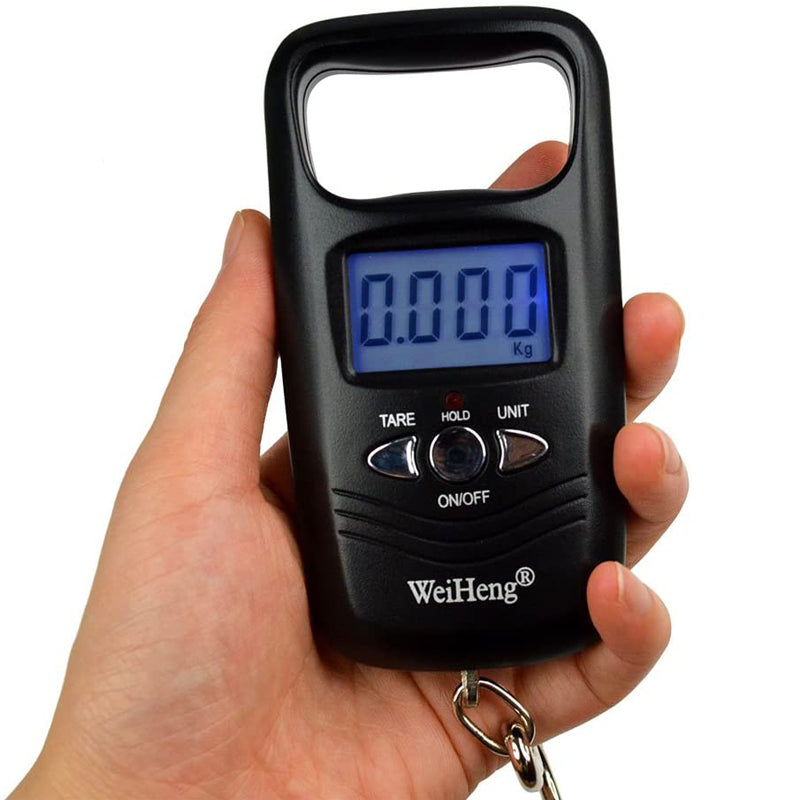 50kg Digital Pocket Luggage Scale - Portable LCD Hook