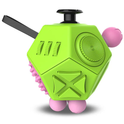 12-Sided Fidget Cube - Anxiety Relief Toy 
