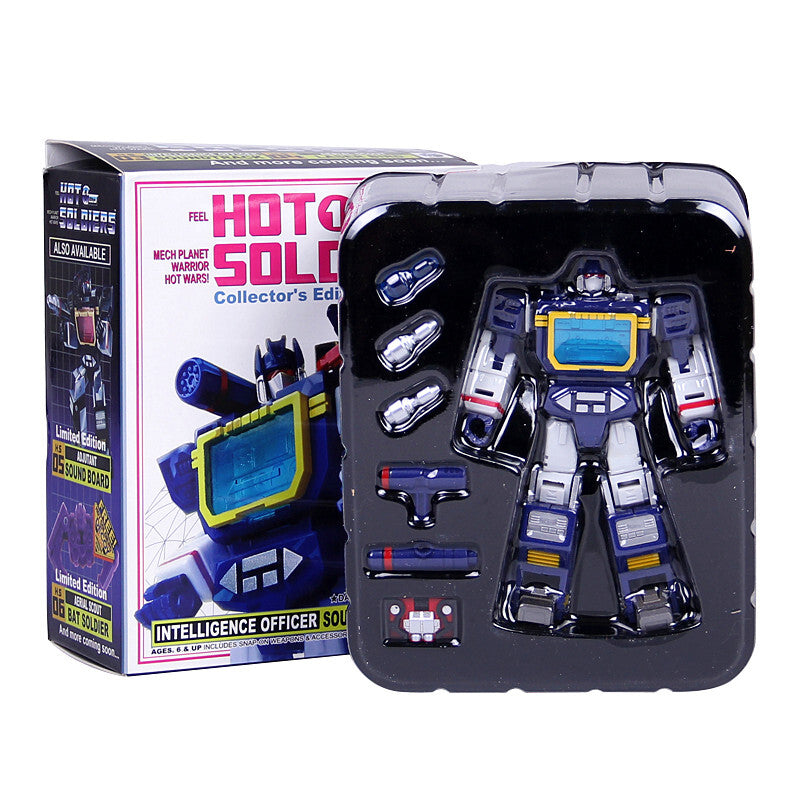 Mini Soundwave & Laserbeak Transformer Action Figure Toy