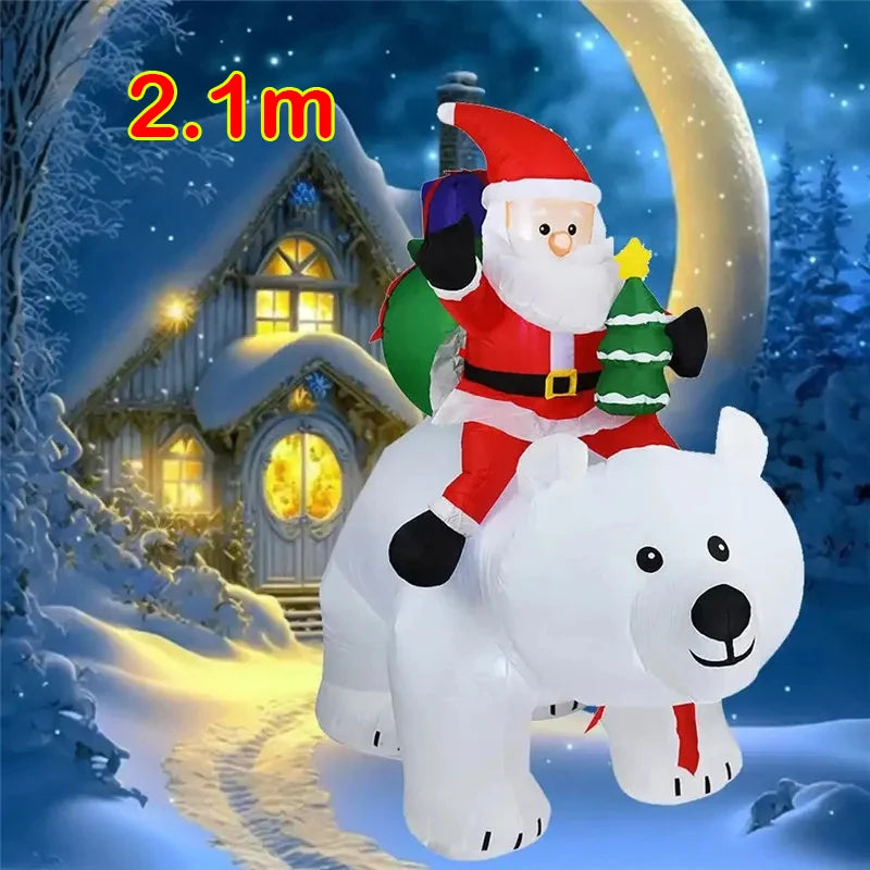 2.1M Bear SantaClaus