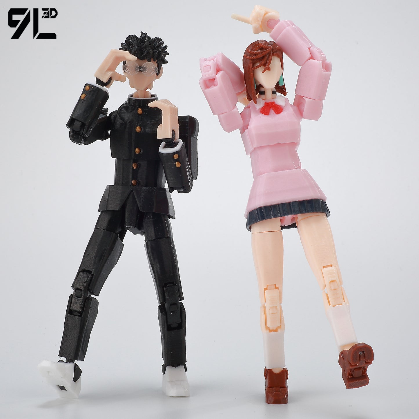 Dandadan Heroes Ayase Momo and Okarun KenTakakura- Multi-Jointed Anime Figure