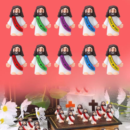 Easter Jesus Statue - Mini Christ Figure Religious Gift