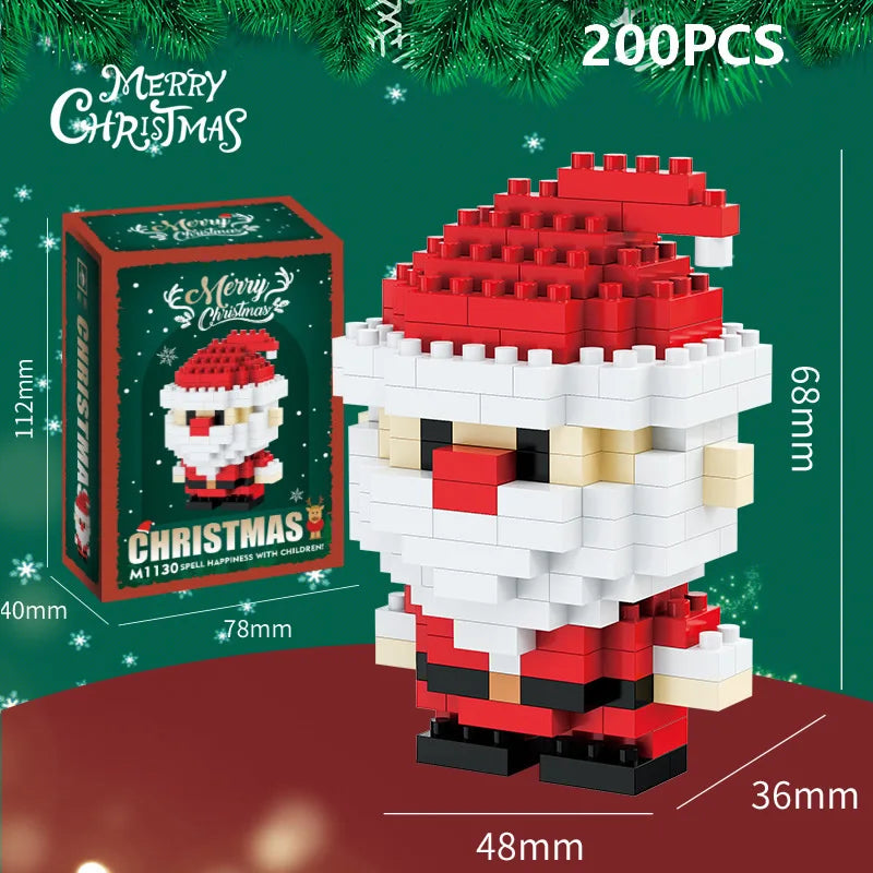 Christmas Micro Blocks: Santa & Reindeer Puzzle Game