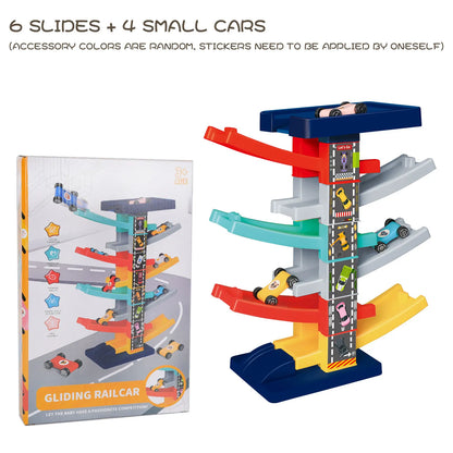 Children's Gliding Track Car - Multi Layer Puzzle Slide