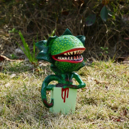 Halloween Carnivorous Plant Statue - Unique Resin Ornament
