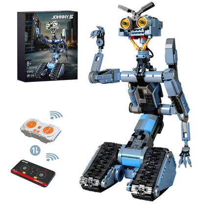 Johnny 5 Robot Blocks - 1176 Pieces, Remote, Perfect Gift