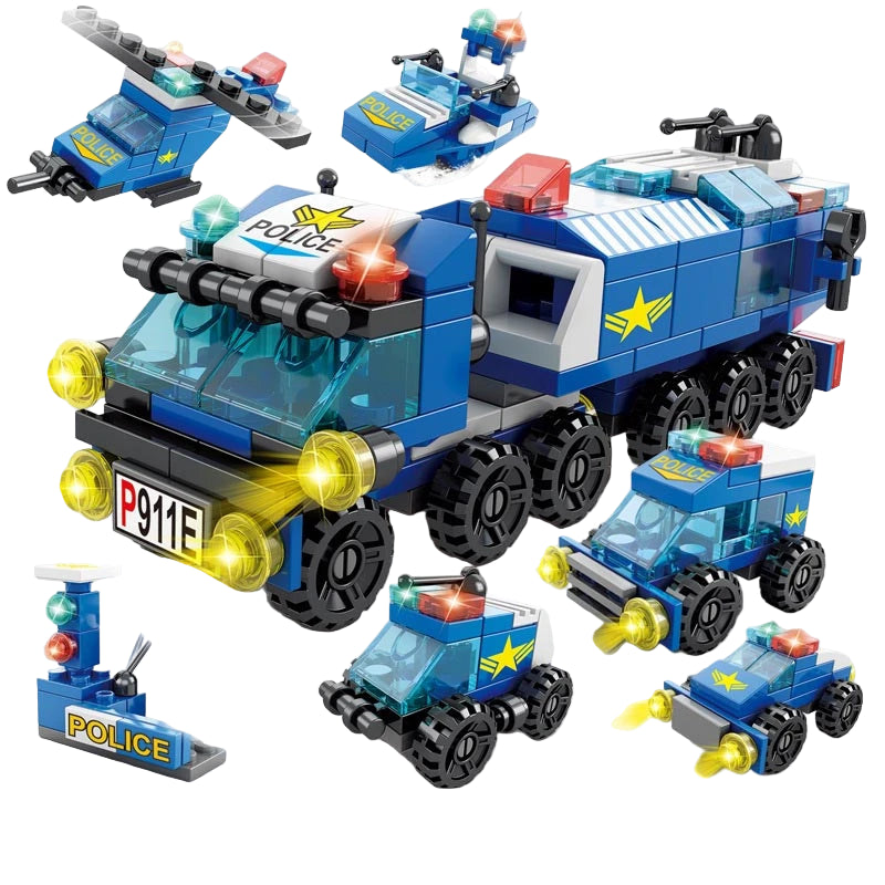 City Construction Cement Mixer & Loader Blocks Set