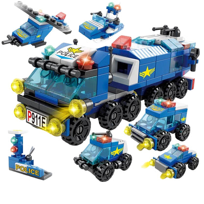 City Construction Cement Mixer & Loader Blocks Set