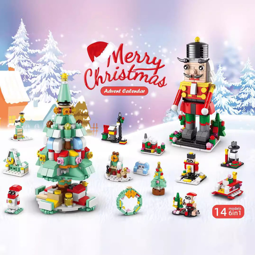 Christmas Advent Calendar Building Blocks for Kids