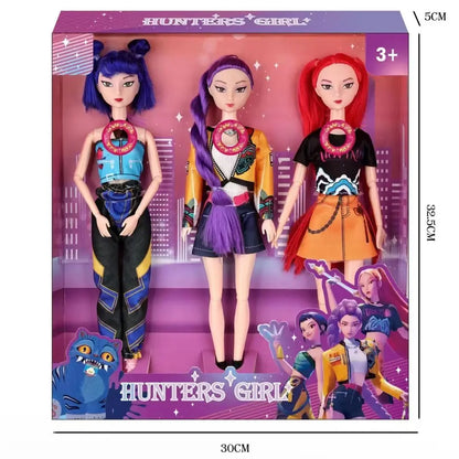 KPop Demon Hunters Anime Figure Set - Cute Cosplay Dolls