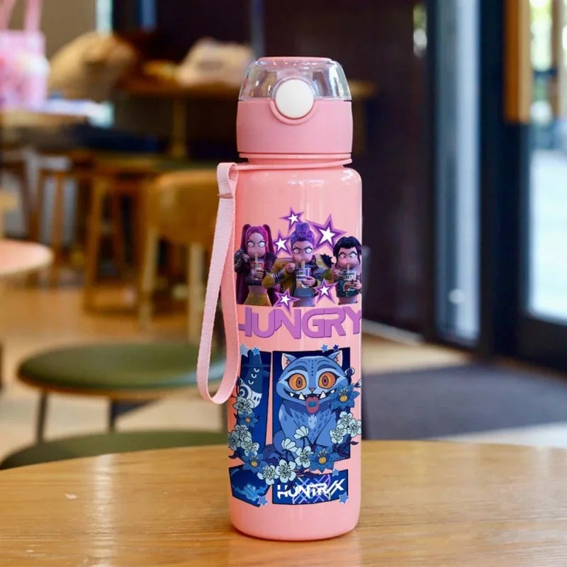 Kpop Demon Hunter Water Bottle 700ml - Kids Anime Sport Mug