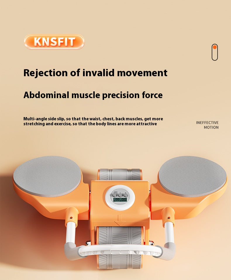 Automatic Rebound Ab Roller for Abs Workout with Timer