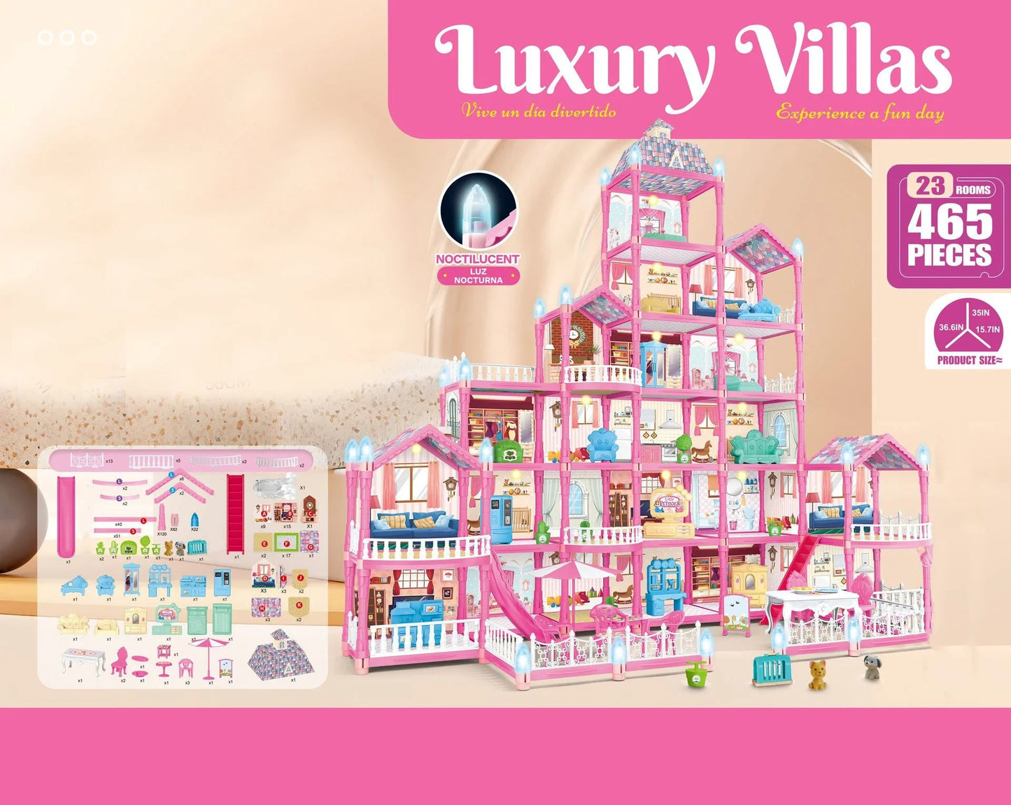 Princess Castle Doll House - Perfect Xmas Gift for Girls