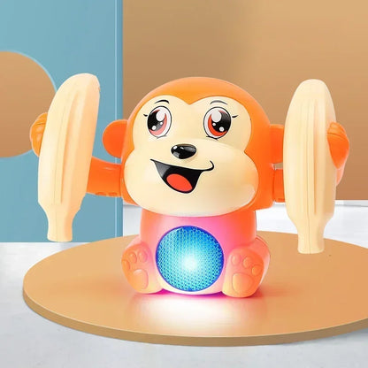 Musical Monkey Crawling Toy: Light-Up, Dancing, Interactive Fun