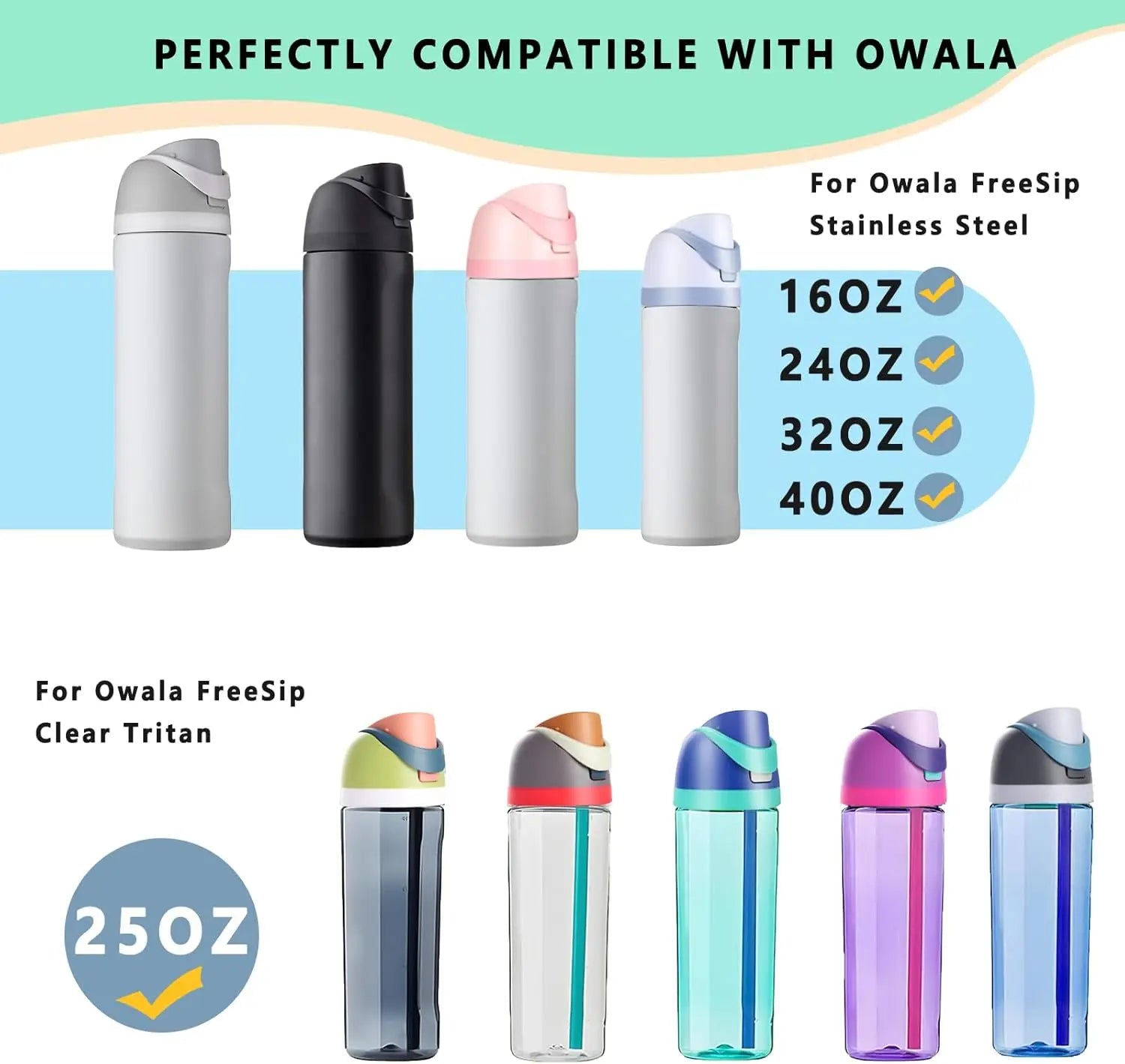 Freesip Replacement Lid for Owala - Fits 16oz to 40oz Bottles