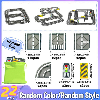 Magnetic Road Set & Car Toys for Kids - Creative Building Fun