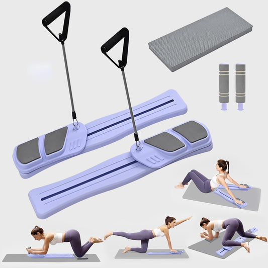 Foldable Pilates Board: Detachable Ab Trainer, Anti-Slip
