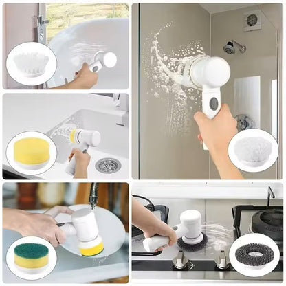 Electric Spin Scrubber for Powerful Deep Cleaning 5-in-1 