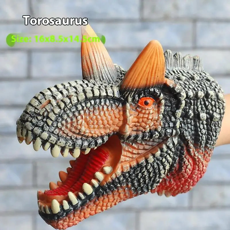 T-Rex Dinosaur Hand Puppet - Realistic Soft Toy for Kids
