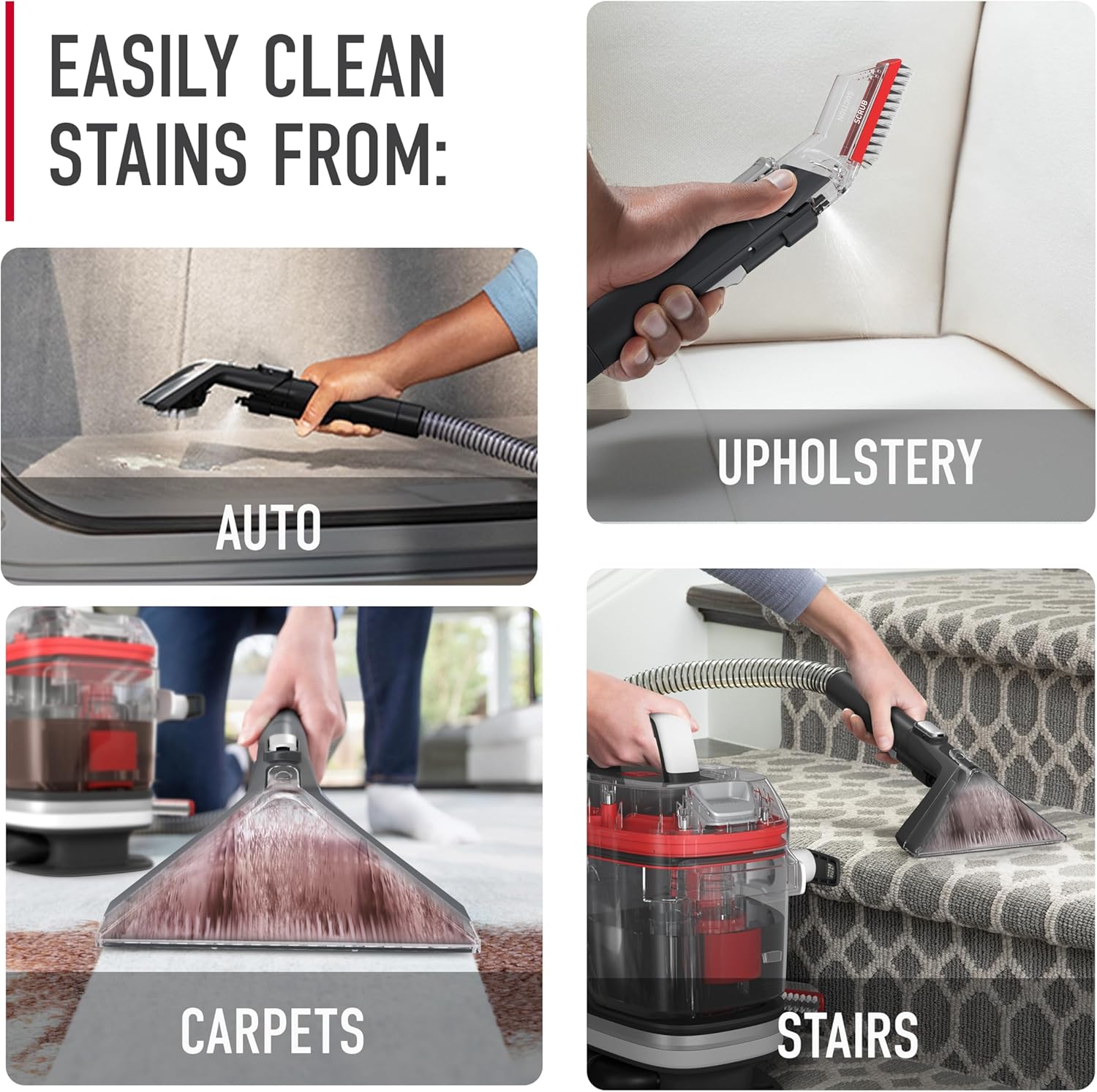 Carpet & Upholstery Spot Cleaner - Portable Stain Remover