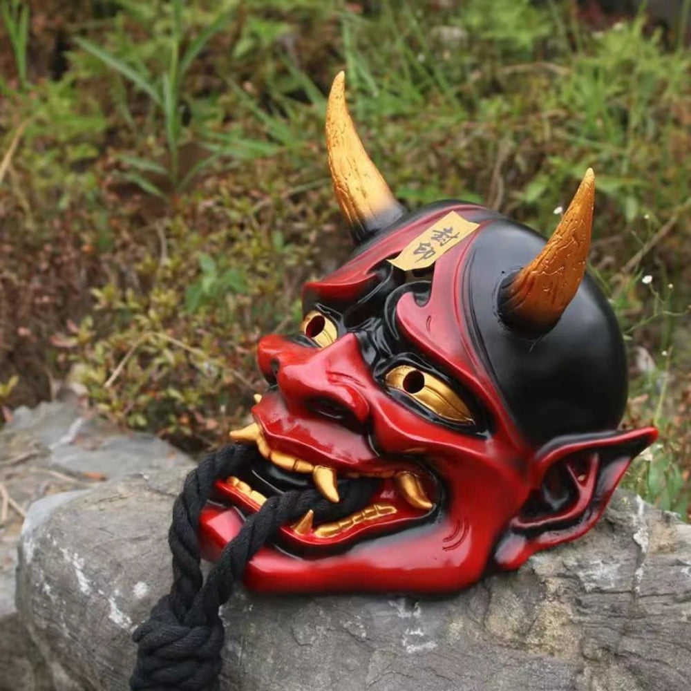 Hannya Demon Mask - High-Quality Resin for Halloween & Cosplay