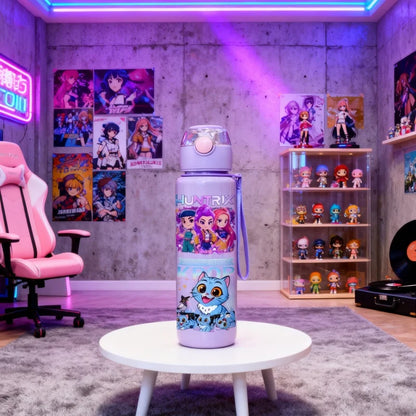 Kpop Demon Hunter Water Bottle 700ml - Kids Anime Sport Mug