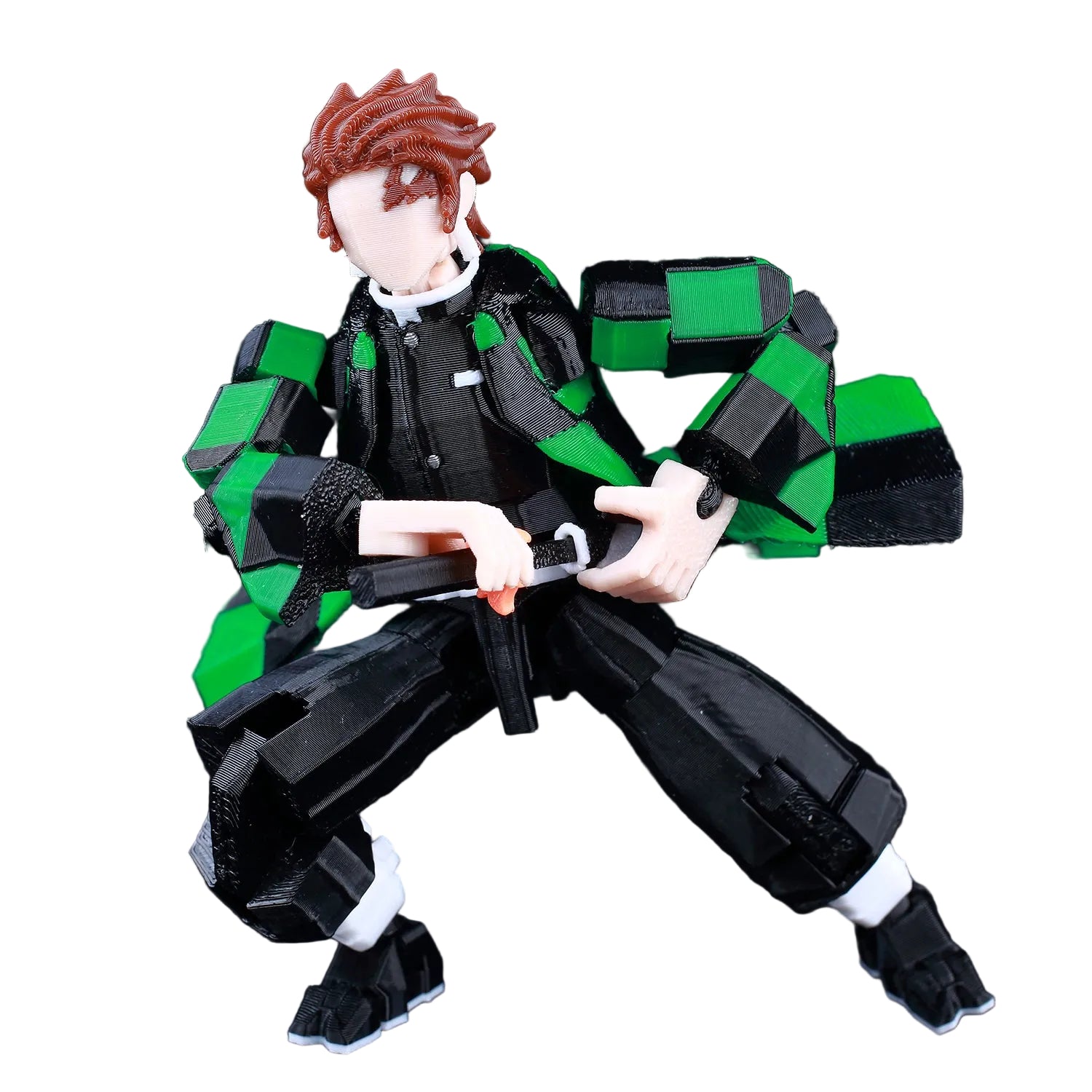 Demon Slayer, Akaza Tanjiro. Naruto and Sasuke and Solo Leveling Sung Jin-Woo 3D Action Figure 