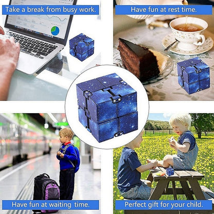 Infinity Cube Fidget Toy - Stress Relief for Kids & Adults