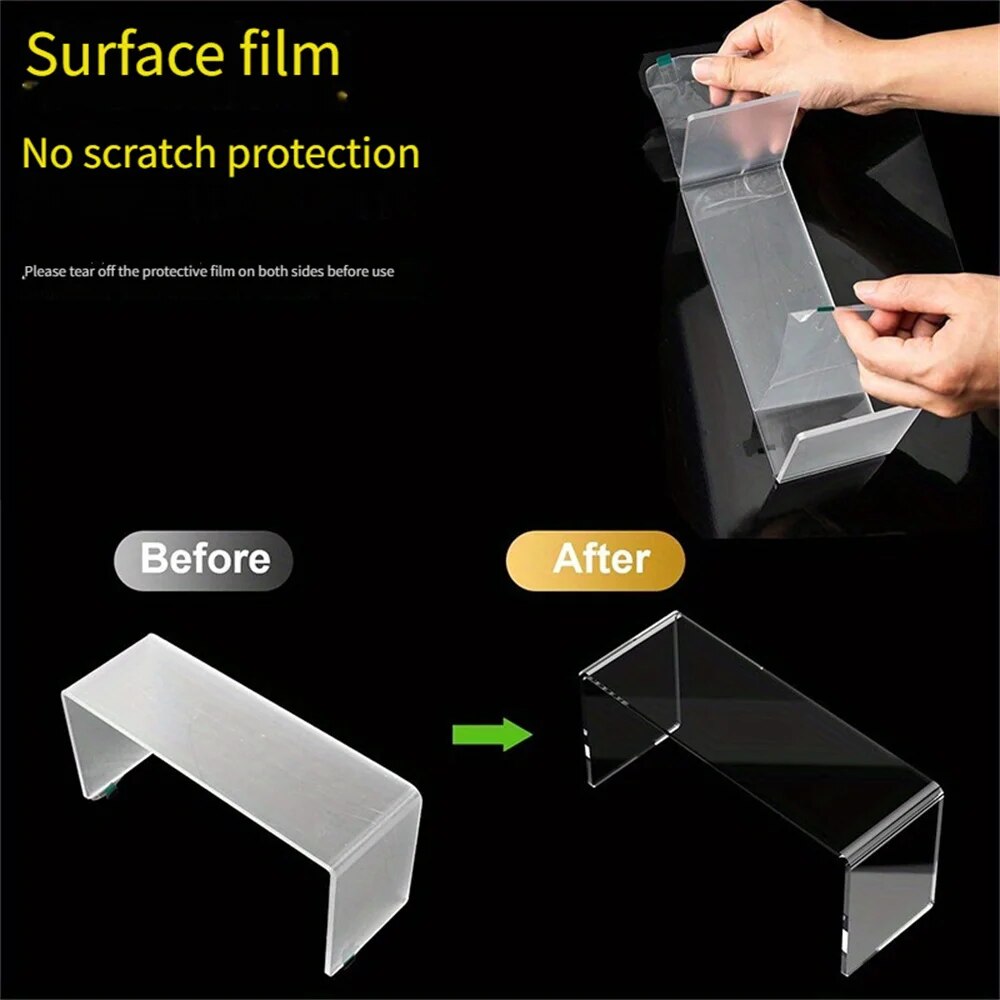 Transparent Storage Racks Set - Organize Files & Cosmetics