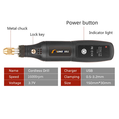 Cordless Drill: Rechargeable Engraving Tool