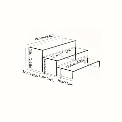 Transparent Storage Racks Set - Organize Files & Cosmetics