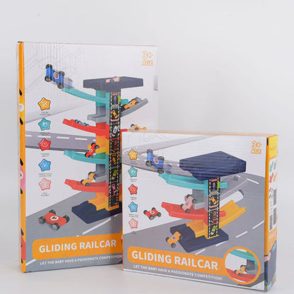 Children's Gliding Track Car - Multi Layer Puzzle Slide