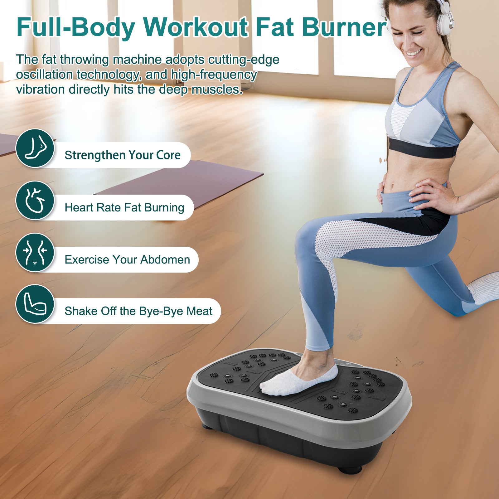 Portable Vibration Plate for Home Fitness 